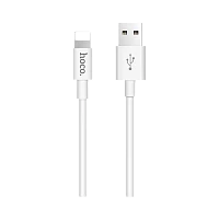 Кабель HOCO X23 USB (m)-Lightning (m) 1м 2.1A TPE белый (1/46/276)