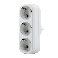 Разветвитель Makel 3р.С/З 16A белый 10033 (1/20)