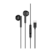 Наушники вставные HOCO M65 с микр. Type-C (m) черный (1/20/120)