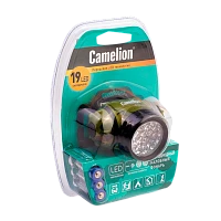 Фонарь налобный Camelion LED5313-19F4ML 19LED 4 режима +3AAA камуфляж (1/6/48)