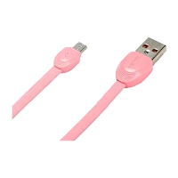 Кабель Remax RC-040M Shell USB (m)-microUSB (m) 1м 2.1A розовый (1/35)