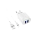 Сетевое З/У Borofone BA37A 2USB 2.4A с кабелем Lightning белый (1/28/112)