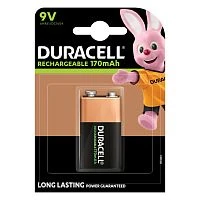 Аккумулятор предзаряженный RTU Duracell Крона 6HR61 BL1 NI-MH 170mAh (1/10/6160)