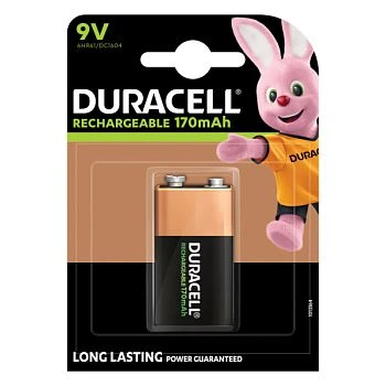 Аккумулятор предзаряженный RTU Duracell Крона 6HR61 BL1 NI-MH 170mAh (1/10/6160)
