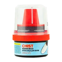 Крем-блеск для обуви CHIST 60мл с губкой белый (1/12/48)