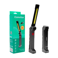 Фонарь ручной Camelion E1439 2xSMD+COB от аккумулятора Type-C 3 режима серый (1/6/48)