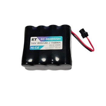 Аккумулятор ET RC-9606WSM PK1 Чёрный, 9.6V, 600mAh, Ni-Mh (1/40)