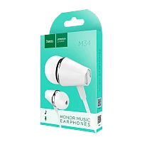 Наушники внутриканальные HOCO M34 с микр. белый (1/40/400)