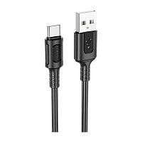 Кабель Borofone BX111 USB (m)-Type-C (m) 1м 3.0A ПВХ черный