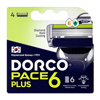Сменные кассеты DORCO "PACE6 Plus" 6 лезвий 4шт. (цена за 1 шт) (4/96)