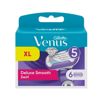 Сменные кассеты Gillette "VENUS Swirl" 5 лезвий 6шт. (цена за 1 шт) (6/60)