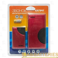 Беспроводной звонок Старт 011 черный красный (1/30/60)