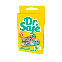 Пластырь бактерицидный Dr.Safe FOOD 7.2см x 1.9см на нетканой основе 20шт.
