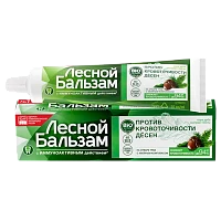 Зубная паста Лесной бальзам Кора дуба и пихта от кровоточивости десен 75мл (1/48)