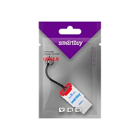 Картридер Smartbuy 707 USB2.0 microSD красный (1/20)