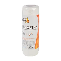 Салфетка Рыжий кот 25х30см 50шт. спанлейс  с перфорацией в рулоне (1/12)