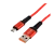 *Кабель GoPower GP02M USB (m)-microUSB (m) 1.0м 2.4A нейлон красный (1/200/800) 