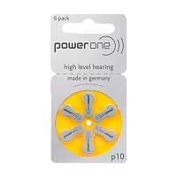 Батарейка PowerOne ZA10 BL6 Zinc Air 1.45V (6/60/300)