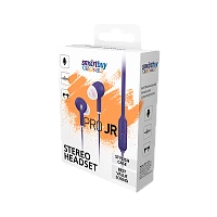 Наушники внутриканальные Smartbuy Pro JR с микр. фиолетовый в коробке (1/50) 