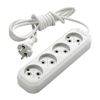 Удлинитель Makel 4р.Б/З 10A 2.0м 2x0.75мм² IP20 белый MGP142 (1/12)