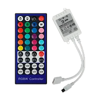 Контроллер ЭРА для светодиодной ленты с ИК пультом RGBW-Controller-12/24V-96/192W-IP20-IR