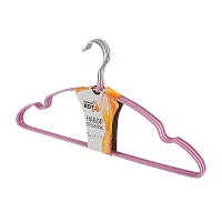 Вешалка-плечики Рыжий кот с антискользящим покрытием 5шт. сиреневый (1/36)