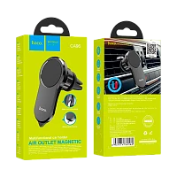Держатель автомобильный HOCO CA96 в воздуховод магнит черный (1/23/138)