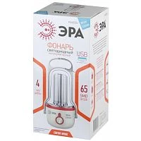 Фонарь туристический ЭРА KA65SU 4.6W 65SMD от аккумулятора белый
