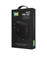 Сетевое З/У MORE CHOICE NC95 2USB+2Type-C 3.0A 65W PD3.0 черный (1/50/200)
