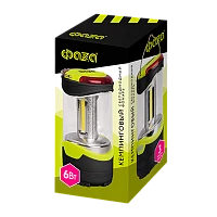 Фонарь туристический Фаzа CF2-L6W 6W 3LED от аккумулятора 3 режима зеленый (1/12/24)