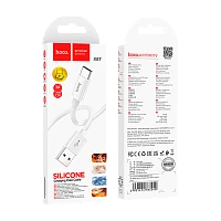Кабель HOCO X87 USB (m)-Type-C (m) 1м 2.4A силикон белый (1/36/360)