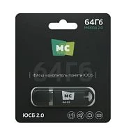 Флеш-накопитель MORE CHOICE МФБ64 2.0 64GB USB2.0 пластик черный 