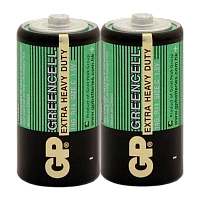 Батарейка GP GreenCell R14 C Shrink 2 Heavy Duty 1.5V (2/24/480)