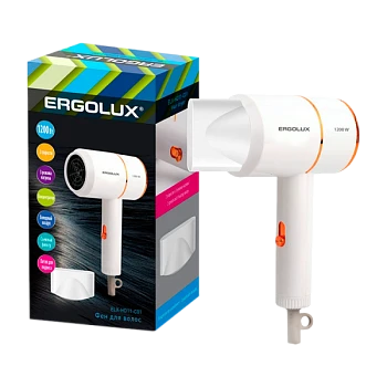 Фен Ergolux ELX-HD11-C01 1200W белый золотой (1/24)