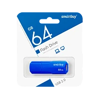 Флеш-накопитель Smartbuy Clue 64GB USB2.0 пластик синий