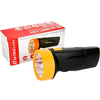 Фонарь туристический Ultraflash LED3827 0.7W 5LED от аккумулятора IP22 черный желтый (1/5/60)