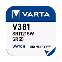 Батарейка Varta 381 (SR1120SW) BL1 Silver Oxide 1.55V (1/10/100)
