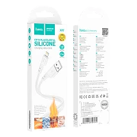 Кабель HOCO X97 USB (m)-Lightning (m) 1м 2.4A силикон белый (1/31/310)