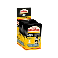Супер-клей Момент СУПЕР СТЕКЛО 3г для стекла BOX10 шоу-бокс (10/40)