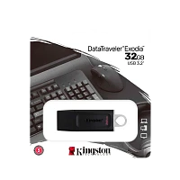 Флеш-накопитель Kingston DataTraveler Exodia 32GB USB3.2 пластик черный белый