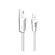 Кабель HOCO X4 USB (m)-Lightning (m) 1.2м 2.4A силикон белый (1/32/320)