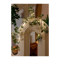 Гирлянда Космос Ветвь эвкалипта 96LED 1.8м 6ч таймер белый теплый (1/32)