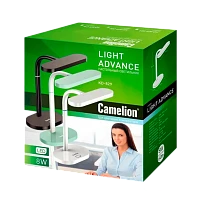 Светильник настольный Camelion KD-829 8W 230V IP20 на основании сенс. рег.ярк./цвета белый (1/6)