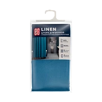 ЕГ LINEN Штора для ванной Голубая (1/12)