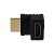 Переходник GoPower HDMI (m)-HDMI (f) угловой 4K 60Hz черный в пакете (1/500)