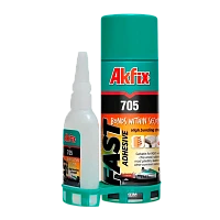 Клей Akfix 50г двухкомпонентный с активатором 
