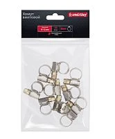 Хомут Smartbuy Винт нержавеющая сталь 8-12мм 10шт.