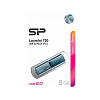 Флеш-накопитель Silicon Power LuxMini 720 8GB USB2.0 пластик синий