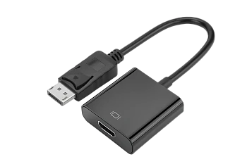 Переходник GoPower DisplayPort (m)-HDMI (f) ver.1.4 черный Premium Zip-Lock c подвесом (1/200) 