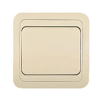 Выключатель Makel Mimoza 1-клав.10A пластик проходной кремовый 25005